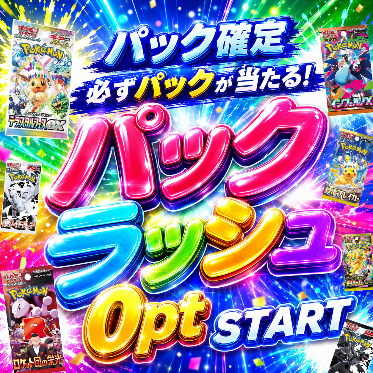 0ptで引ける！？　パックラッシュ🔥